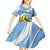 Custom Argentina Rugby Champion Kid Short Sleeve Dress Los Puma with Sporty Style - Wonder Print Shop