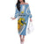 Custom Argentina Rugby Champion Off The Shoulder Long Sleeve Dress Los Puma with Sporty Style - Wonder Print Shop