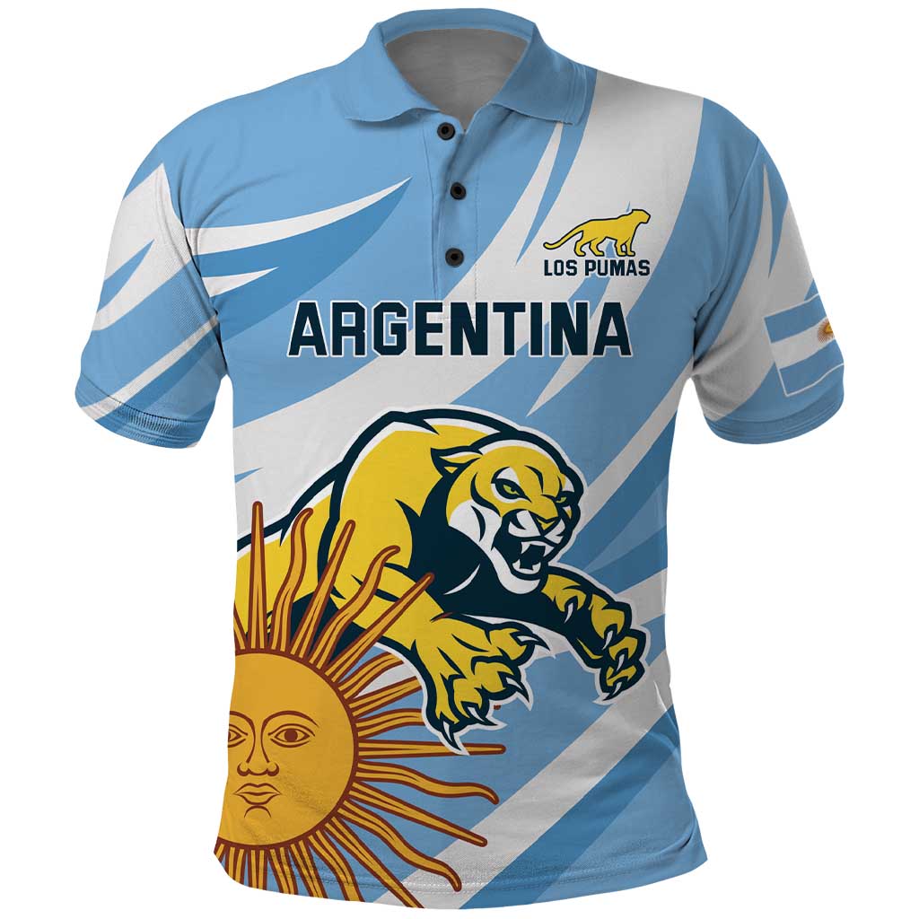 Custom Argentina Rugby Champion Polo Shirt Los Puma with Sporty Style - Wonder Print Shop