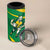 Personalized Australia Rugby Champion 4 in 1 Can Cooler Tumbler Wallabies Mascot with Sporty Style LT9 - Wonder Print Shop