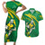 Personalized Australia Rugby Champion Couples Matching Short Sleeve Bodycon Dress and Hawaiian Shirt Wallabies Mascot with Sporty Style LT9 - Wonder Print Shop