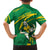 Personalized Australia Rugby Champion Family Matching Off The Shoulder Long Sleeve Dress and Hawaiian Shirt Wallabies Mascot with Sporty Style - Wonder Print Shop