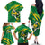 Personalized Australia Rugby Champion Family Matching Off The Shoulder Long Sleeve Dress and Hawaiian Shirt Wallabies Mascot with Sporty Style - Wonder Print Shop