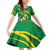 Personalized Australia Rugby Champion Family Matching Off Shoulder Short Dress and Hawaiian Shirt Wallabies Mascot with Sporty Style LT9 - Wonder Print Shop