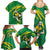 Personalized Australia Rugby Champion Family Matching Summer Maxi Dress and Hawaiian Shirt Wallabies Mascot with Sporty Style - Wonder Print Shop