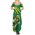 Personalized Australia Rugby Champion Family Matching Summer Maxi Dress and Hawaiian Shirt Wallabies Mascot with Sporty Style - Wonder Print Shop