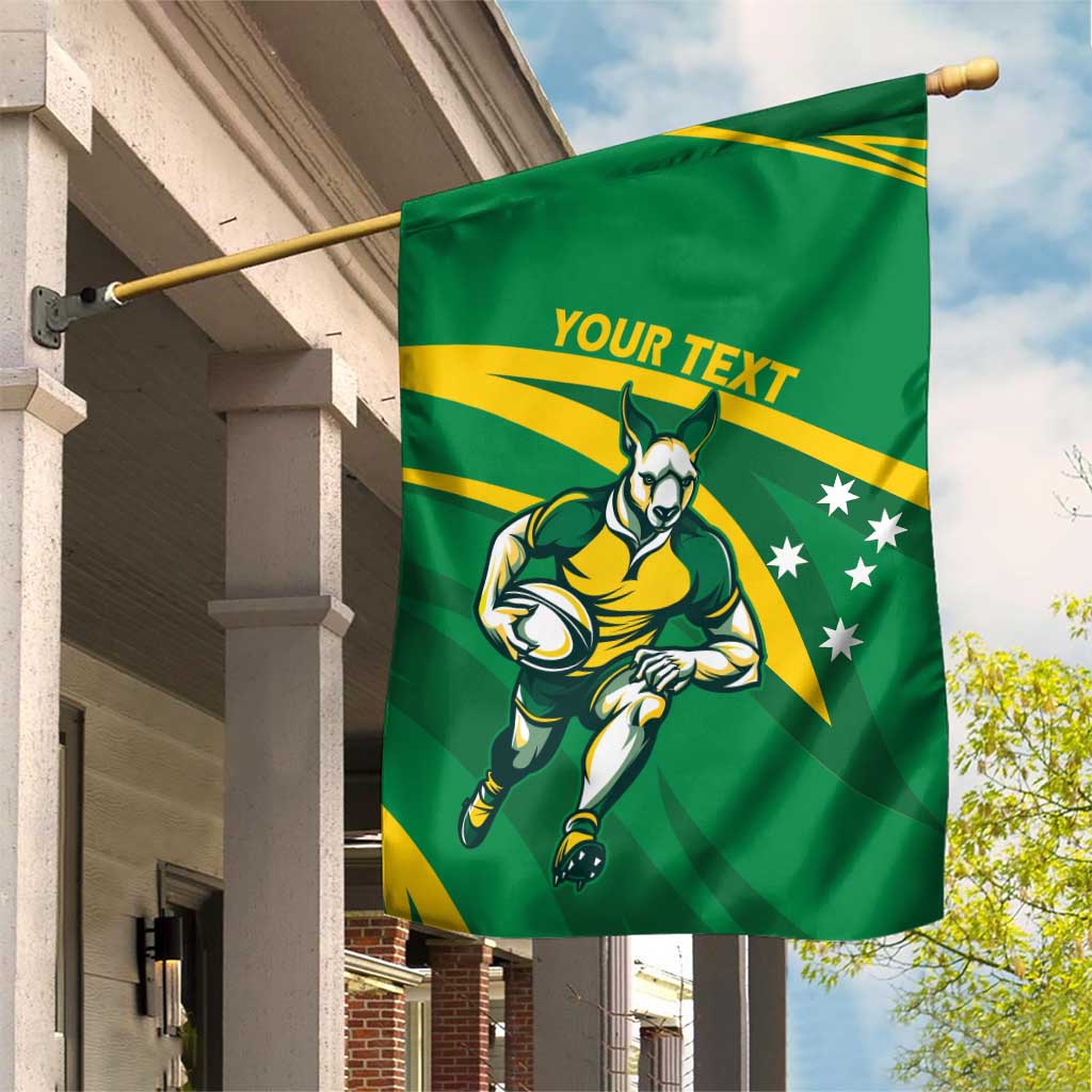 Personalized Australia Rugby Champion Garden Flag Wallabies Mascot with Sporty Style - Wonder Print Shop