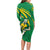 Personalized Australia Rugby Champion Long Sleeve Bodycon Dress Wallabies Mascot with Sporty Style - Wonder Print Shop