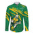 Personalized Australia Rugby Champion Long Sleeve Button Shirt Wallabies Mascot with Sporty Style - Wonder Print Shop