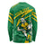 Personalized Australia Rugby Champion Long Sleeve Shirt Wallabies Mascot with Sporty Style - Wonder Print Shop