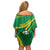 Personalized Australia Rugby Champion Off Shoulder Short Dress Wallabies Mascot with Sporty Style - Wonder Print Shop