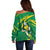 Personalized Australia Rugby Champion Off Shoulder Sweater Wallabies Mascot with Sporty Style - Wonder Print Shop