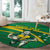 Personalized Australia Rugby Champion Round Carpet Wallabies Mascot with Sporty Style