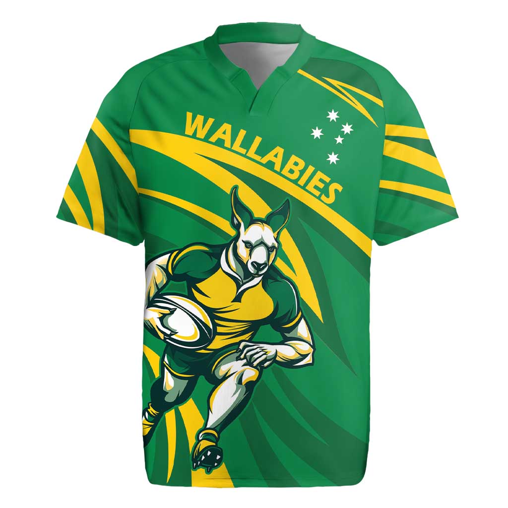 Personalized Australia Rugby Champion Rugby Jersey Wallabies Mascot with Sporty Style