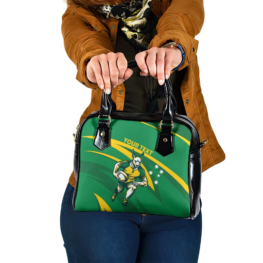 Personalized Australia Rugby Champion Shoulder Handbag Wallabies Mascot with Sporty Style