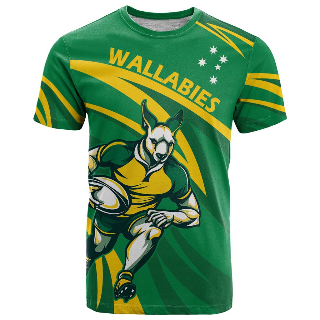 Personalized Australia Rugby Champion T Shirt Wallabies Mascot with Sporty Style