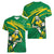 Personalized Australia Rugby Champion Women V-Neck T-Shirt Wallabies Mascot with Sporty Style