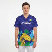 Custom Saint Vincent Land So Beautiful Scrub Top Tropical Vibes - Wonder Print Shop