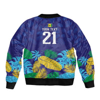 Saint Vincent Land So Beautiful Sleeve Zip Bomber Jacket Tropical Vibes - Wonder Print Shop