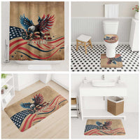 America 250th Anniversary Bathroom Set Eagle Us Flag July 4Th - Wonder Print Shop
