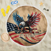 America 250th Anniversary Beach Blanket Eagle Us Flag July 4Th - Wonder Print Shop