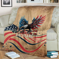 America 250th Anniversary Blanket Eagle Us Flag July 4Th - Wonder Print Shop