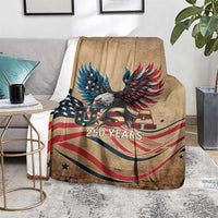 America 250th Anniversary Blanket Eagle Us Flag July 4Th - Wonder Print Shop