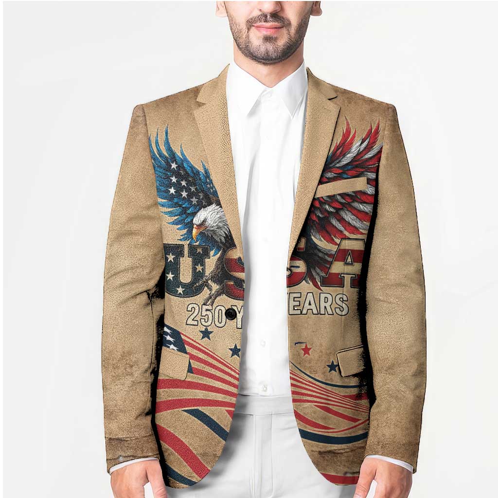 America 250th Anniversary Blazer Eagle Us Flag July 4Th - Wonder Print Shop