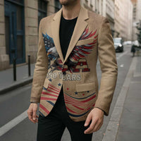 America 250th Anniversary Blazer Eagle Us Flag July 4Th - Wonder Print Shop