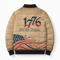 America 250th Anniversary Bomber Puffer Jacket Eagle Us Flag July 4Th - Wonder Print Shop