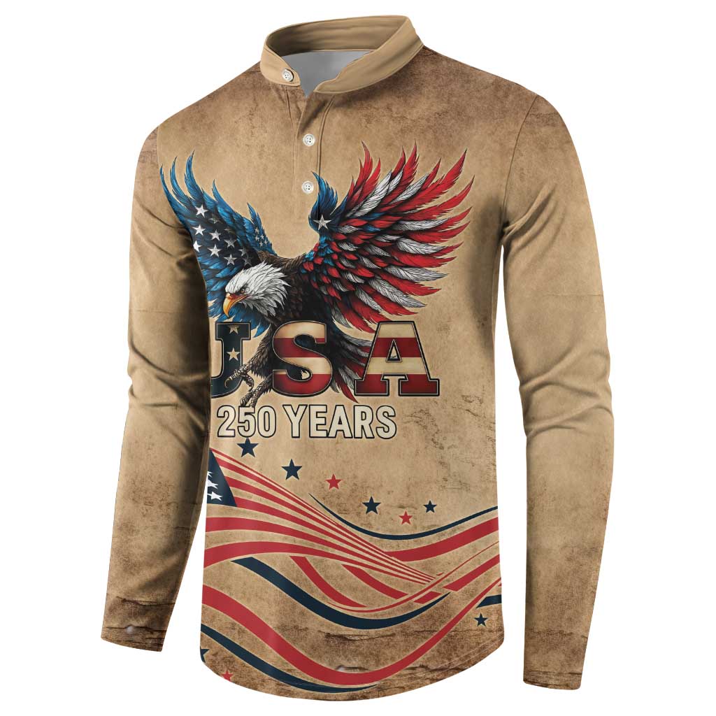 America 250th Anniversary Button Sweatshirt Eagle Us Flag July 4Th - Wonder Print Shop