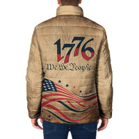 America 250th Anniversary Padded Jacket Eagle Us Flag July 4Th - Wonder Print Shop