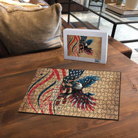 America 250th Anniversary Puzzle Eagle Us Flag July 4Th - Wonder Print Shop