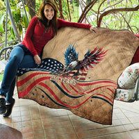 America 250th Anniversary Quilt Eagle Us Flag July 4Th - Wonder Print Shop
