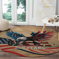 America 250th Anniversary Round Carpet Eagle Us Flag July 4Th - Wonder Print Shop