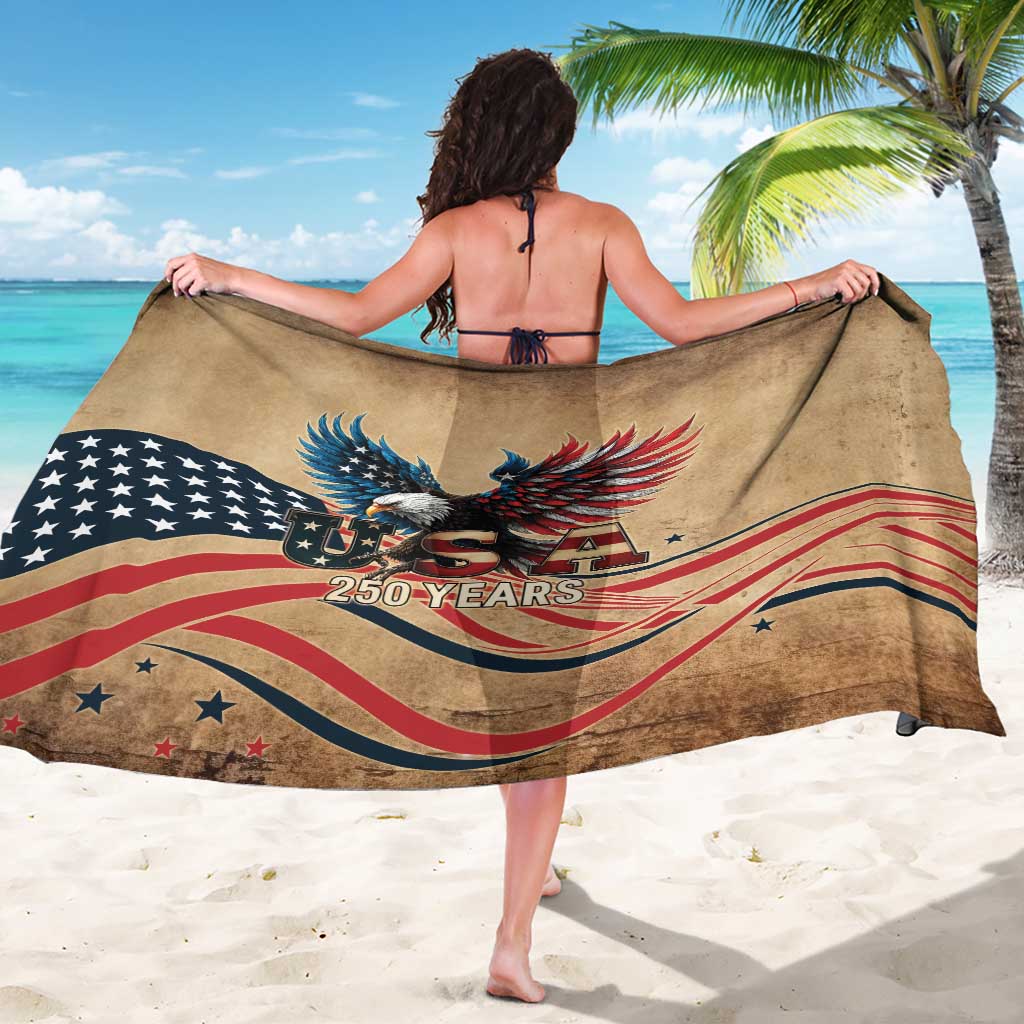 America 250th Anniversary Sarong Eagle Us Flag July 4Th - Wonder Print Shop