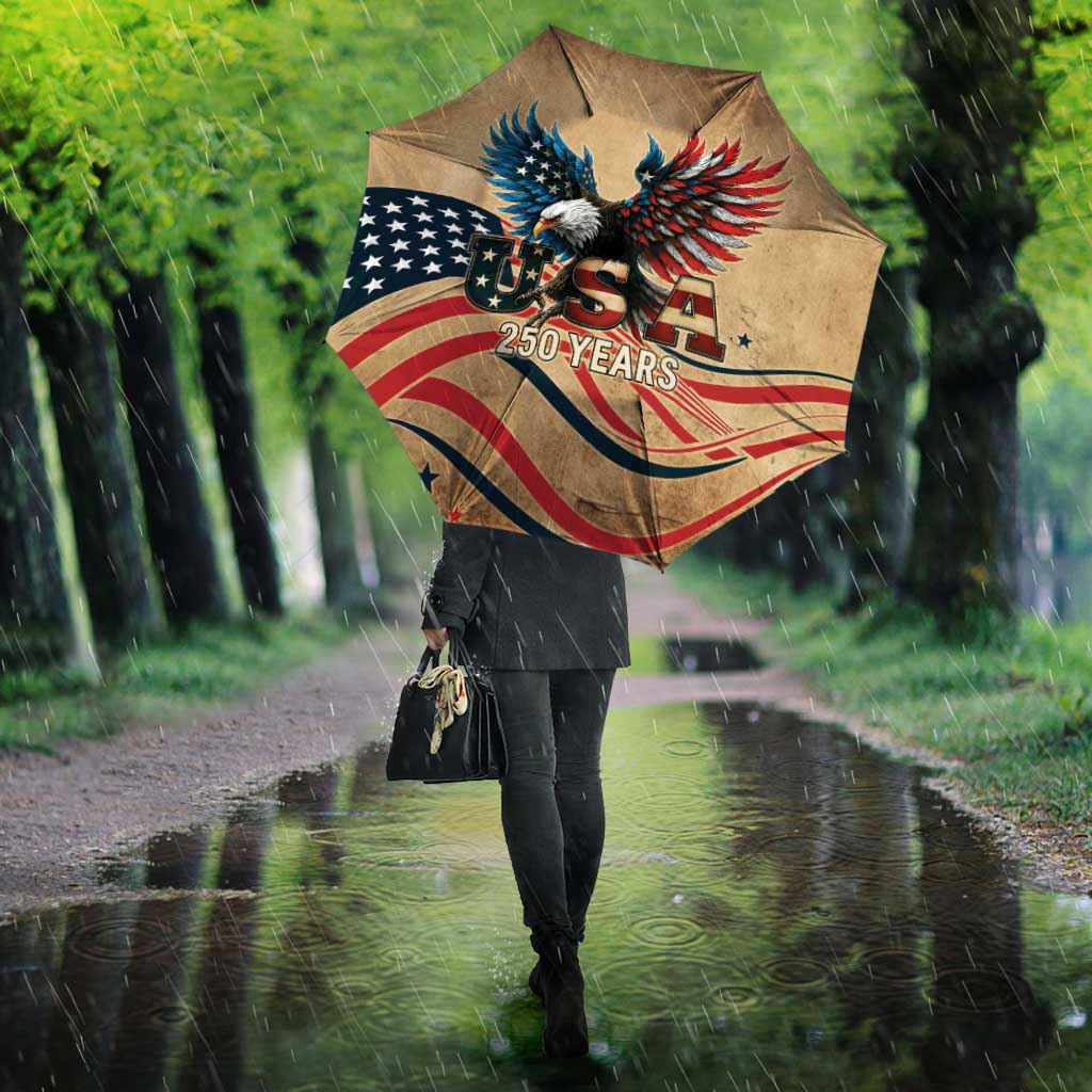 America 250th Anniversary Umbrella Eagle Us Flag July 4Th - Wonder Print Shop