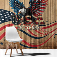 America 250th Anniversary Window Curtain Eagle Us Flag July 4Th - Wonder Print Shop