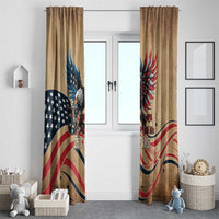 America 250th Anniversary Window Curtain Eagle Us Flag July 4Th - Wonder Print Shop