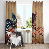 America 250th Anniversary Window Curtain Eagle Us Flag July 4Th - Wonder Print Shop