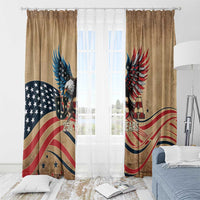 America 250th Anniversary Window Curtain Eagle Us Flag July 4Th - Wonder Print Shop