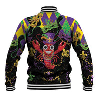Mardi Gras Crawfish Baseball Jacket On Tuesdays We Wear Beads - Wonder Print Shop