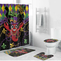 Mardi Gras Crawfish Bathroom Set On Tuesdays We Wear Beads - Wonder Print Shop