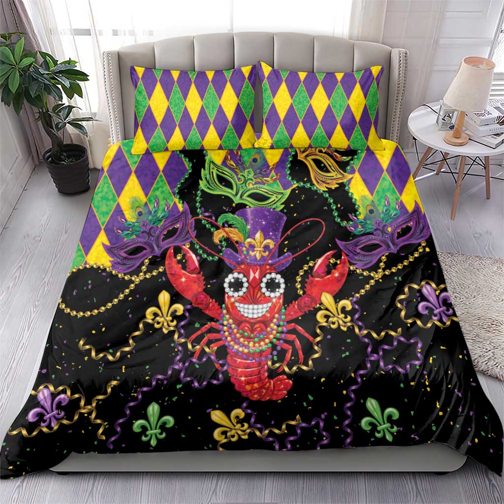 Mardi Gras Crawfish Bedding Set On Tuesdays We Wear Beads - Wonder Print Shop