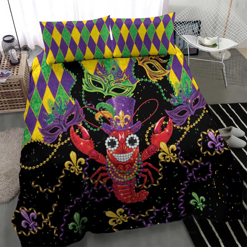 Mardi Gras Crawfish Bedding Set On Tuesdays We Wear Beads - Wonder Print Shop