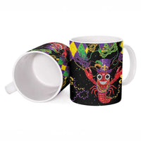 Mardi Gras Crawfish Ceramic Mug On Tuesdays We Wear Beads - Wonder Print Shop