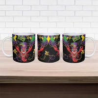 Mardi Gras Crawfish Ceramic Mug On Tuesdays We Wear Beads - Wonder Print Shop