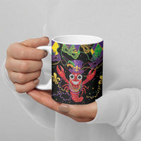 Mardi Gras Crawfish Ceramic Mug On Tuesdays We Wear Beads - Wonder Print Shop