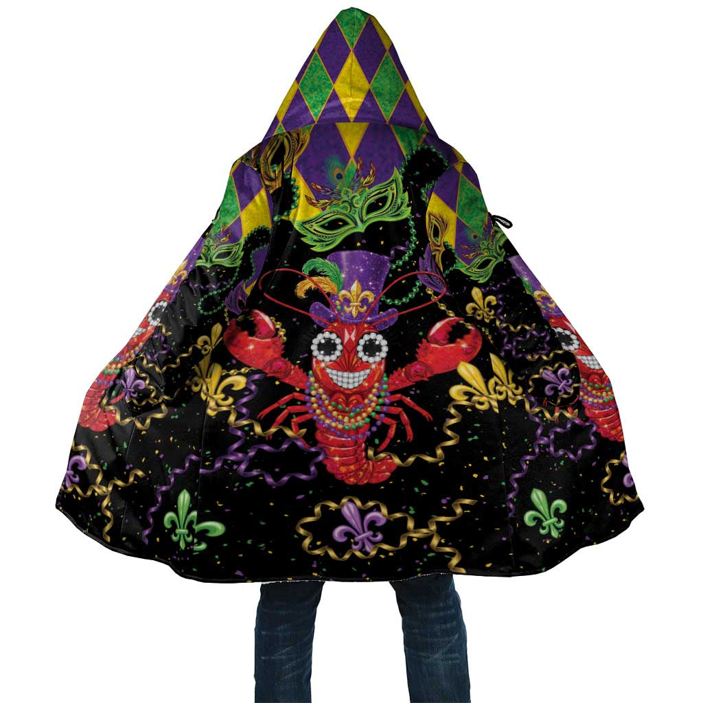 Mardi Gras Crawfish Cloak On Tuesdays We Wear Beads - Wonder Print Shop