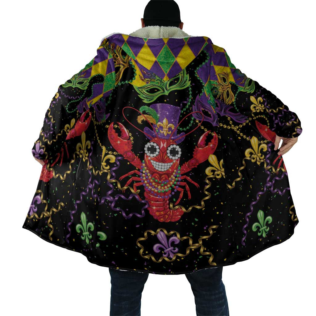 Mardi Gras Crawfish Cloak On Tuesdays We Wear Beads - Wonder Print Shop